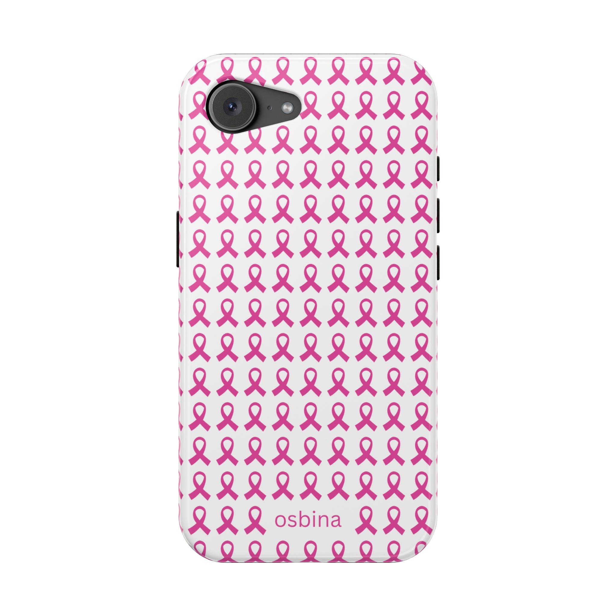YAYOU MagSafe for iPhone | Side by Side Pink Ribbon Designer Case | osbina