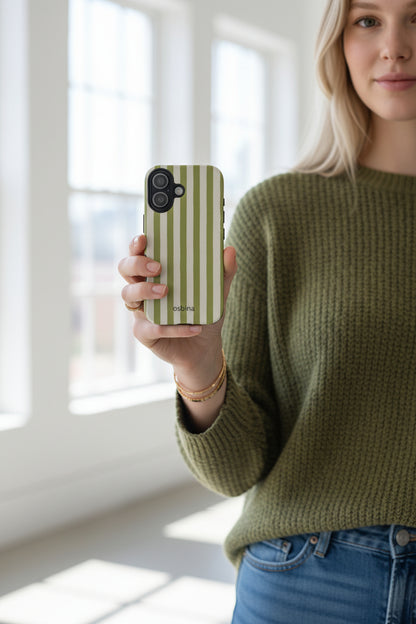 osbina | Verde Stripe, Designer Case
