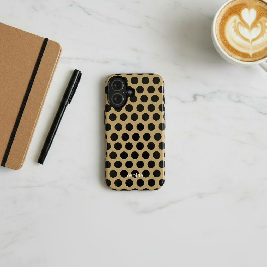 Camel Noir Flat Lay - No Ribbon