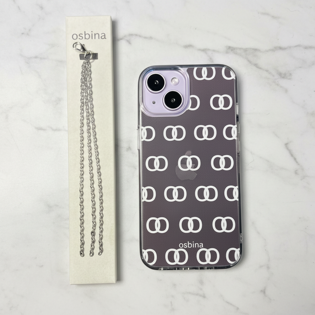 Chain Card + Case on Marble