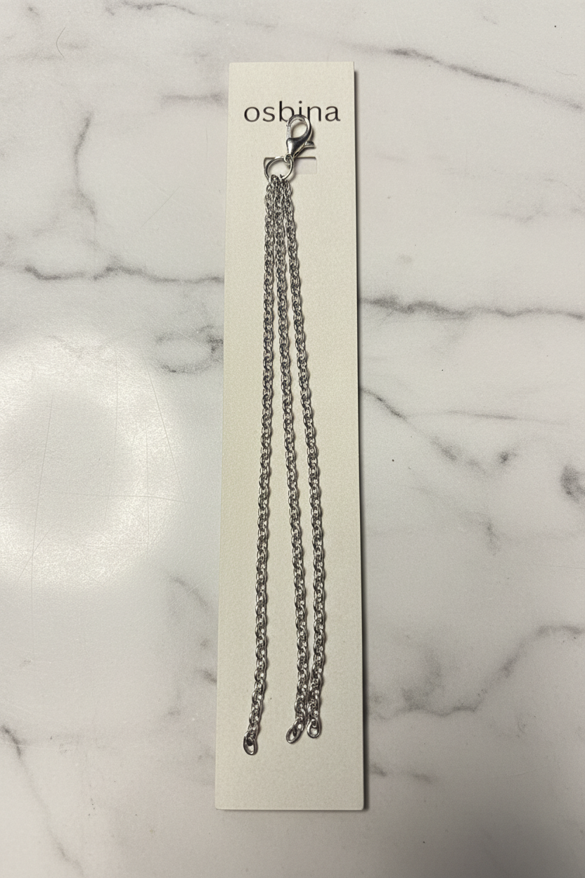Chain Charm Card on Marble