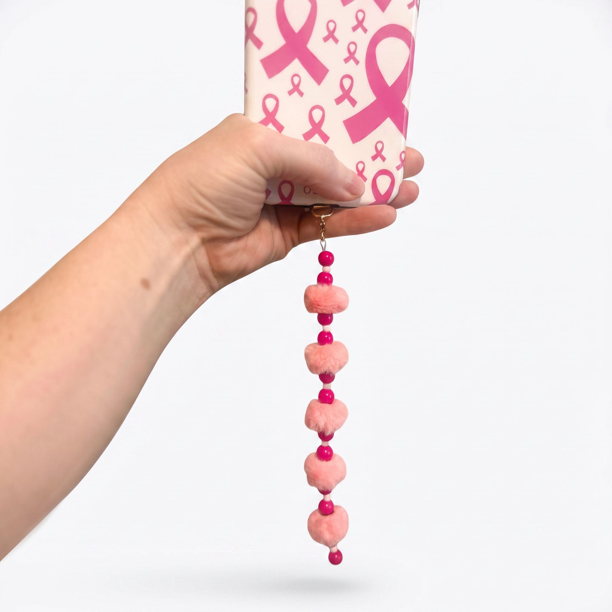The Pink Ribbon Cloud Charm