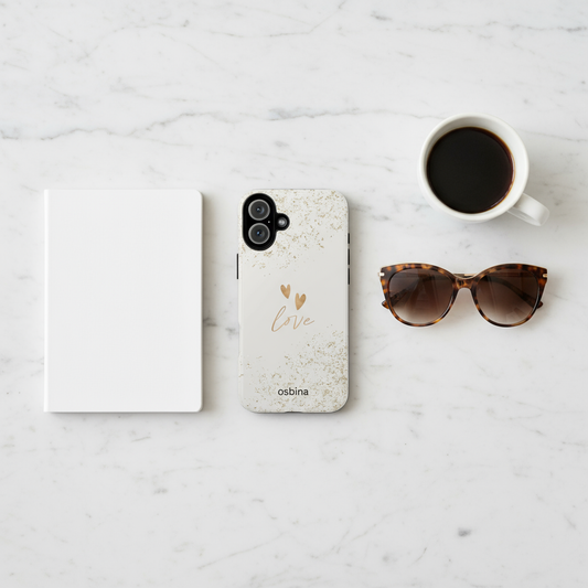 Golden Amour Flat Lay - Exact Case