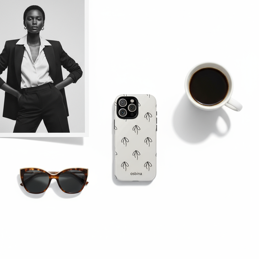 Linéa Flora Flat Lay - B&W