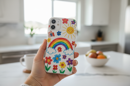 Mom Holding Kids Art Phone Case