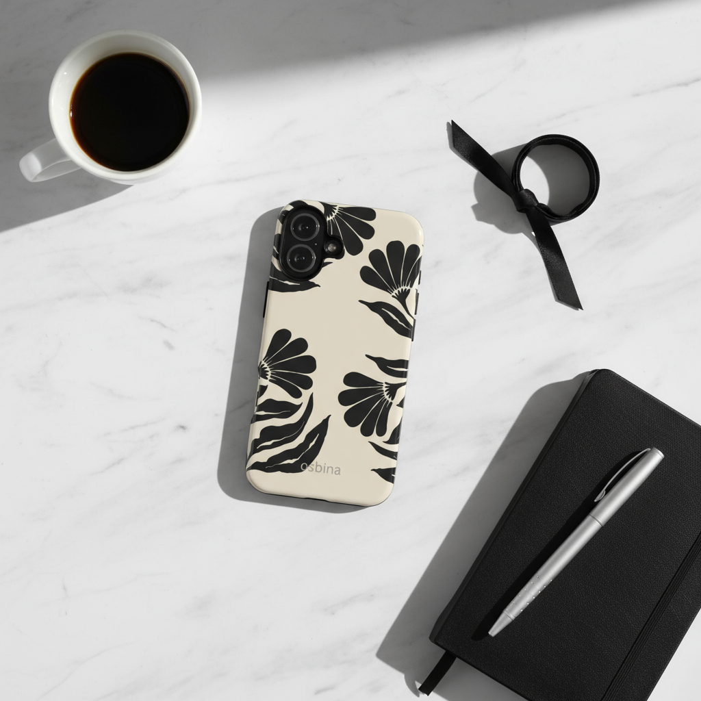 Obsidian Bloom Flat Lay - No Jewelry