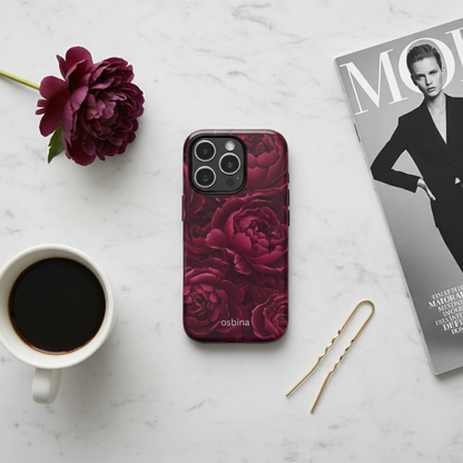 osbina | The Burgundy Peony Designer Case