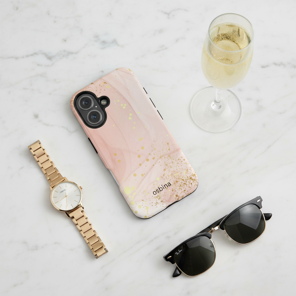 Pink Chic Stardust Cloud Flat Lay - Rearranged