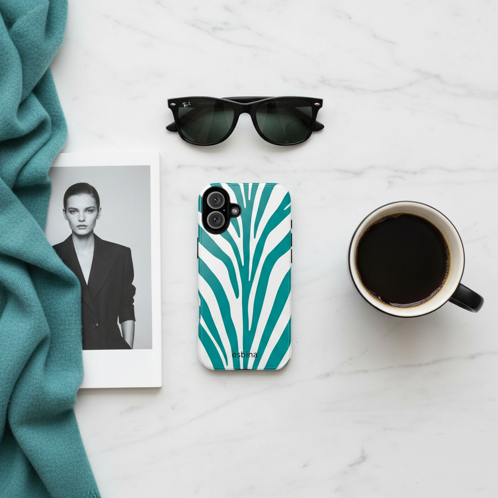 osbina | The Teal Zebra Designer Case
