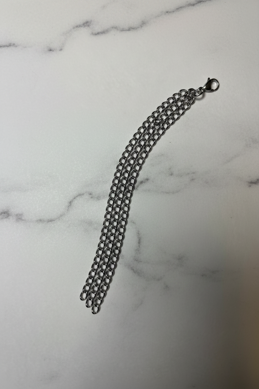 The Statement - Silver Chain Charm