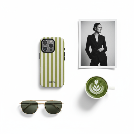 Verde Stripe Flat Lay