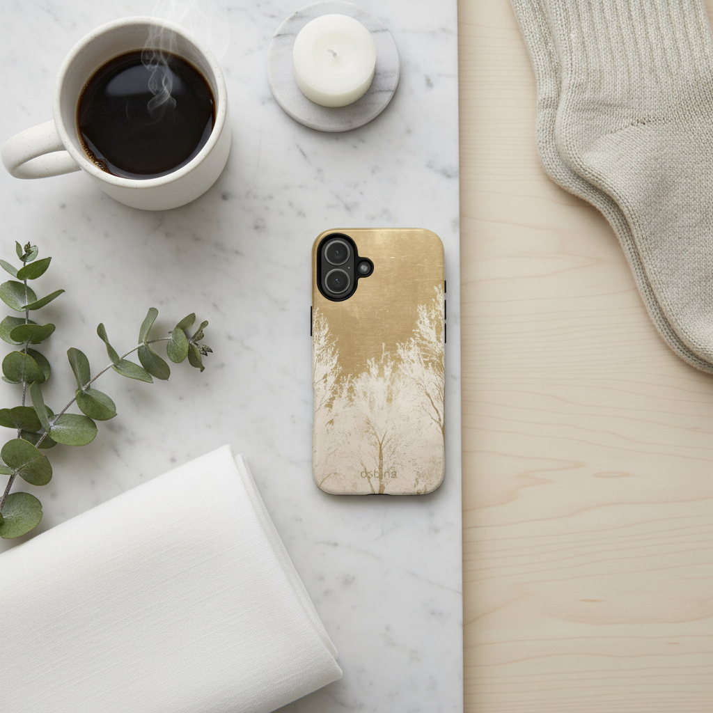 Winter Mist Luxury Mountain Flat Lay